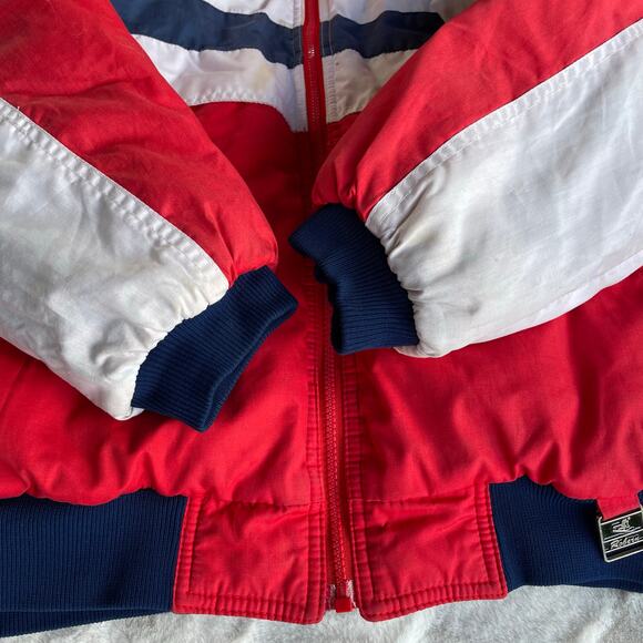 🔥VTG 85” Downhill Racer Down Puffer Jacket Colorblock Retro Outdoor Reversible - Picture 10 of 16